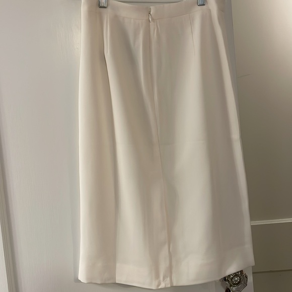 NWT J. Crew 2-pc ivory cropped blouse + pencil skirt size 4 - Picture 6 of 9
